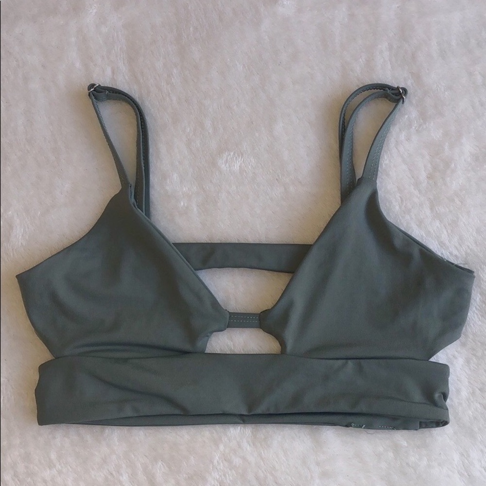Tavik/ Free People Green Bikini Top